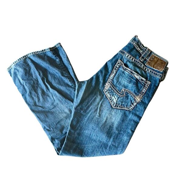 Mens Silver Zac Jeans - W34 L32 - 100% Cotton - Picture 10 of 13